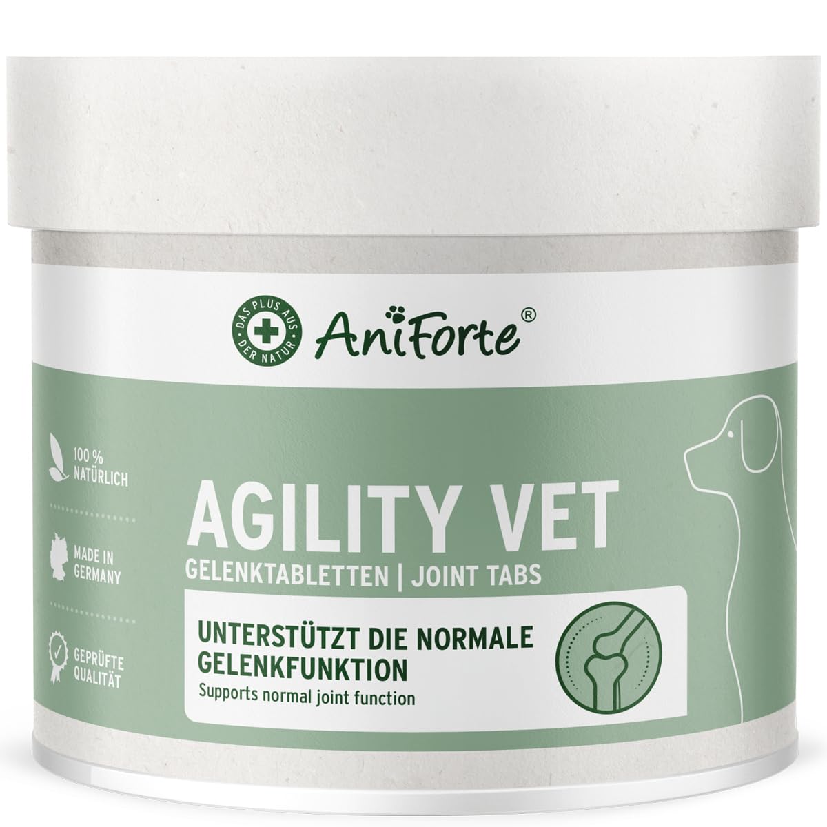 AniForte AgilityVet Gelenktabletten für Hunde, 300 Stück, getreidefrei