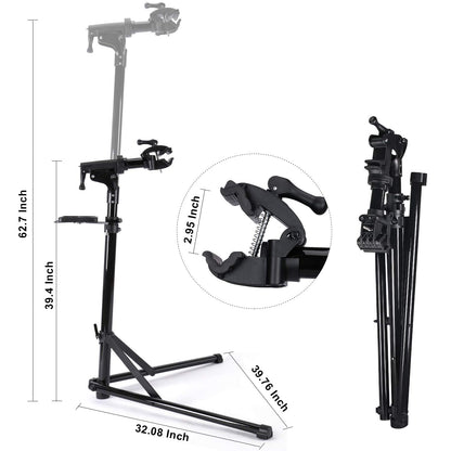 CXWXC Fahrrad-Montageständer RS-100 Aluminium, klappbar bis 40 kg