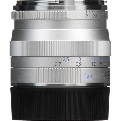 Zeiss 50mm f/2.0 Planar T* ZM Objektiv - Leica M, Silber