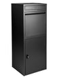 Ondis24 Korona Paketbox, Paketbriefkasten mit Paketsafe, Schwarz aus einbrennlackiertem Metall