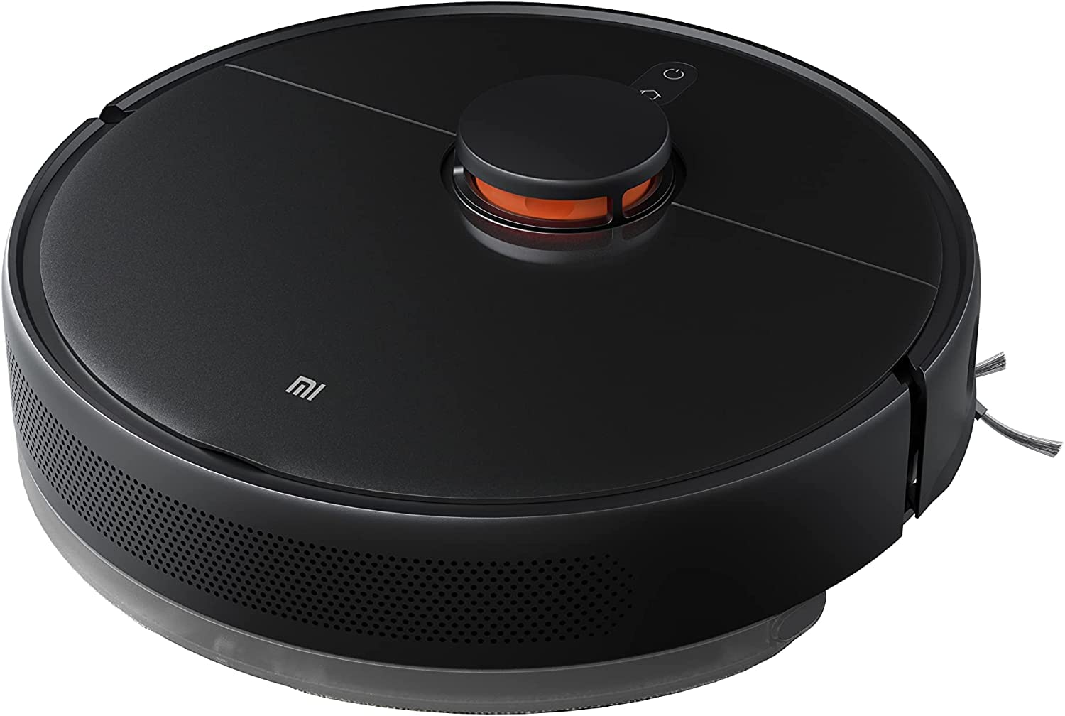 Xiaomi Mi Robot Vacuum-Mop 2 Ultra - Saugroboter Schwarz: Runder, schwarzer Saugroboter zur automatischen, trockenen und feuchten Reinigung von Hartböden und Teppichen.
