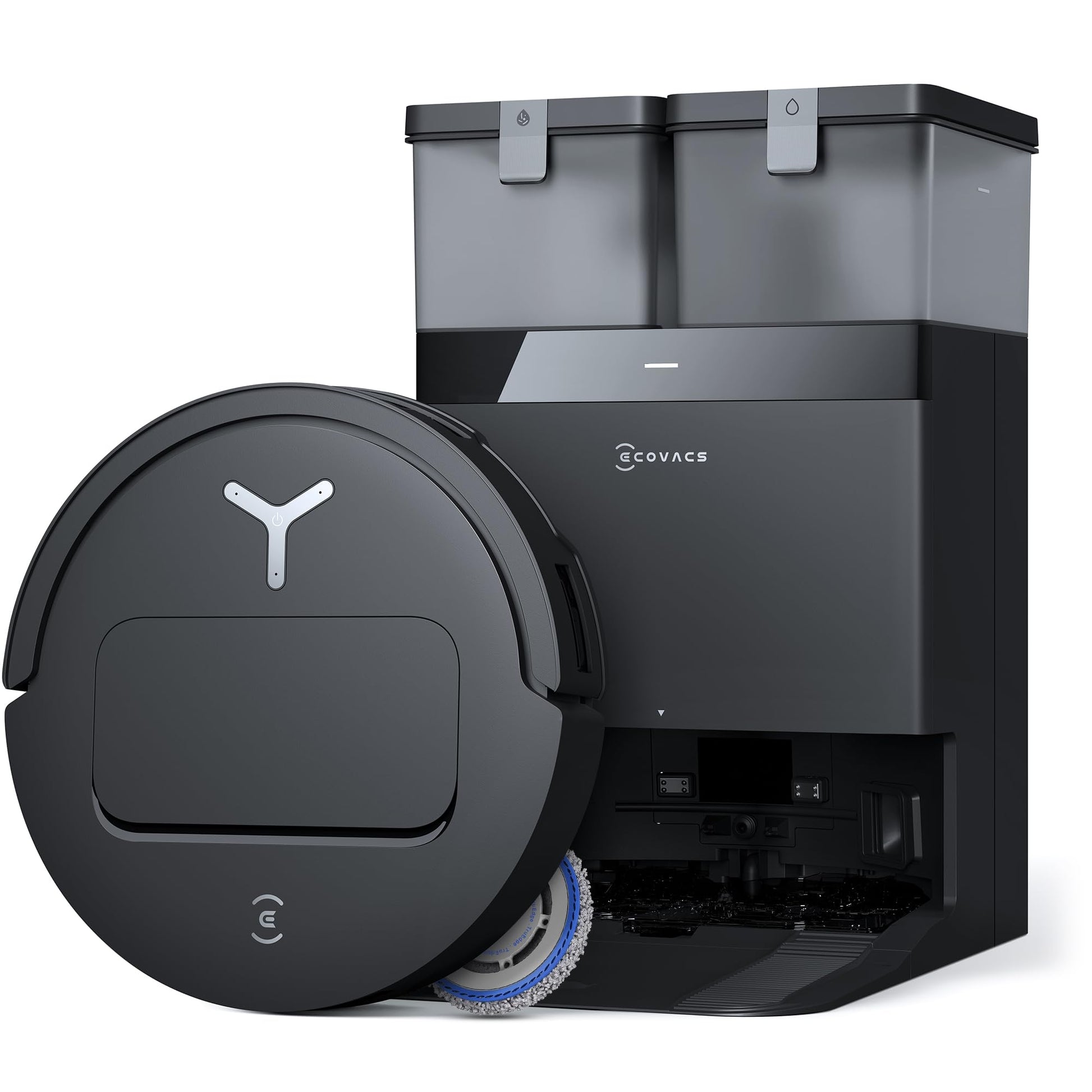 ECOVACS DEEBOT T50 PRO Omni Gen2 Saugroboter mit Wischfunktion in Schwarz mit OMNI-Station
