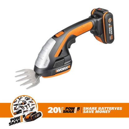 WORX WG801E.3 Akku-Grasschere & Strauchschneider 20V