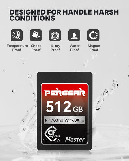 Pergear CFexpress 4.0 Typ A Master Series Speicherkarte - 512GB