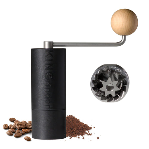 KINGrinder P2 Manuelle Kaffeemühle mit Edelstahl-Kegelmahlwerk, 20 g – kompakte Handmühle aus Kunststoff