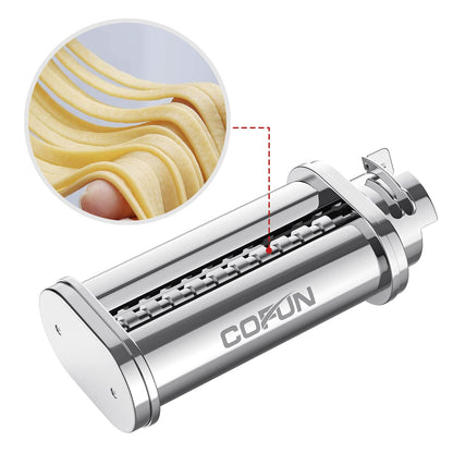 COFUN Nudelvorsatz für Bosch Mum 5 - 3tlg. Edelstahl Set