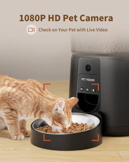 PUPPY KITTY Automatischer Futterspender Katze - WiFi Kamera 1080P