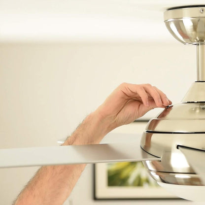 Fresco Deckenventilator 112 cm mit Licht – Nickel gebürstet