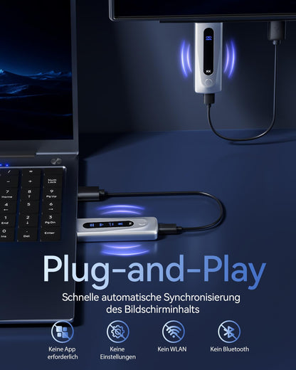 2025 HDMI Funk Sender Empfänger – 100M Dualband Set