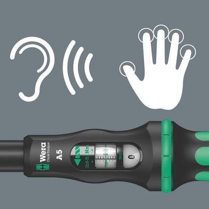 Wera Click-Torque A 5 Drehmomentschlüssel 1/4" 2.5-25 Nm