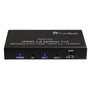 FeinTech VSP01201 HDMI 2.0 Splitter 1 auf 2, 4K 60Hz HDR HDCP 2.2 – HDMI-Verteiler für zwei Displays