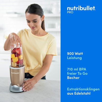 nutribullet Pro 900 Watt Smoothiemixer / Smoothie Maker NB904CP