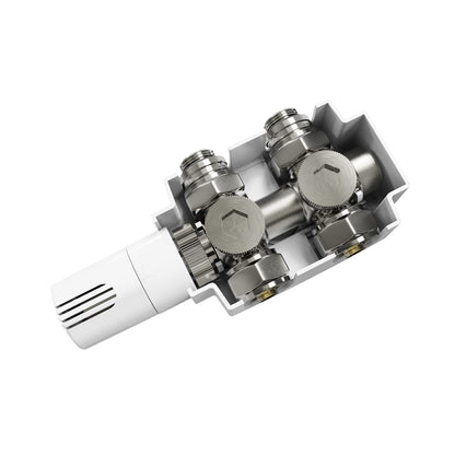 Heilmetz Multiblock Set Heizkörper Anschlussarmatur mit Thermostat