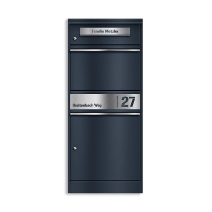 Metzler Bispo 2 Standbriefkasten Paketbox - Anthrazitgrau XXL