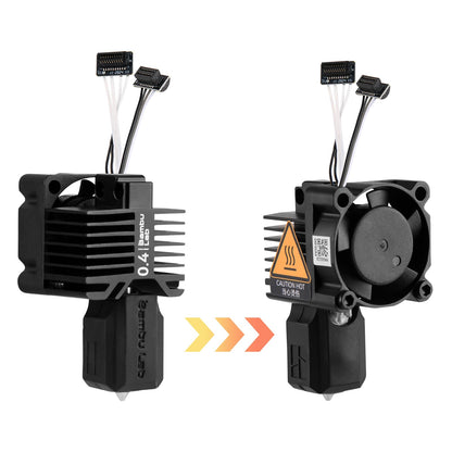 CCTREE Hotend Kit 0,4 mm gehärteter Stahl für Bambu Lab P1P/P1S