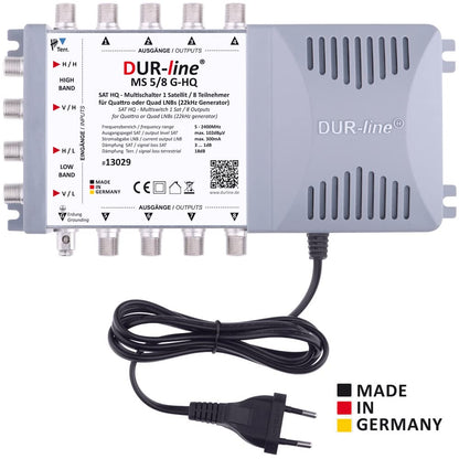 DUR-line MS 5/8 G-HQ SAT Multischalter - 8 Teilnehmer