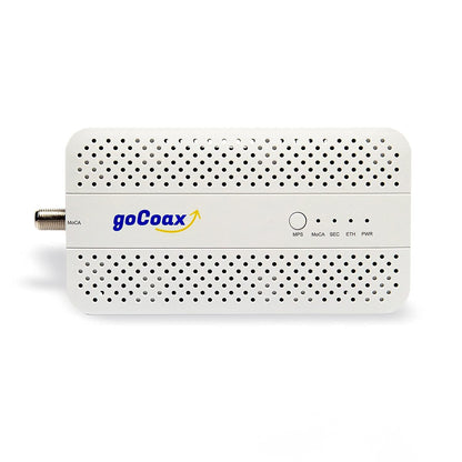 goCoax MA2500D MoCA 2.5 Adapter mit 2,5-GbE-Ethernet-Port, weiss