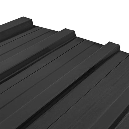 ESTEXO Trapez-Profilblech Stahl Dach – 12 Stück Anthrazit