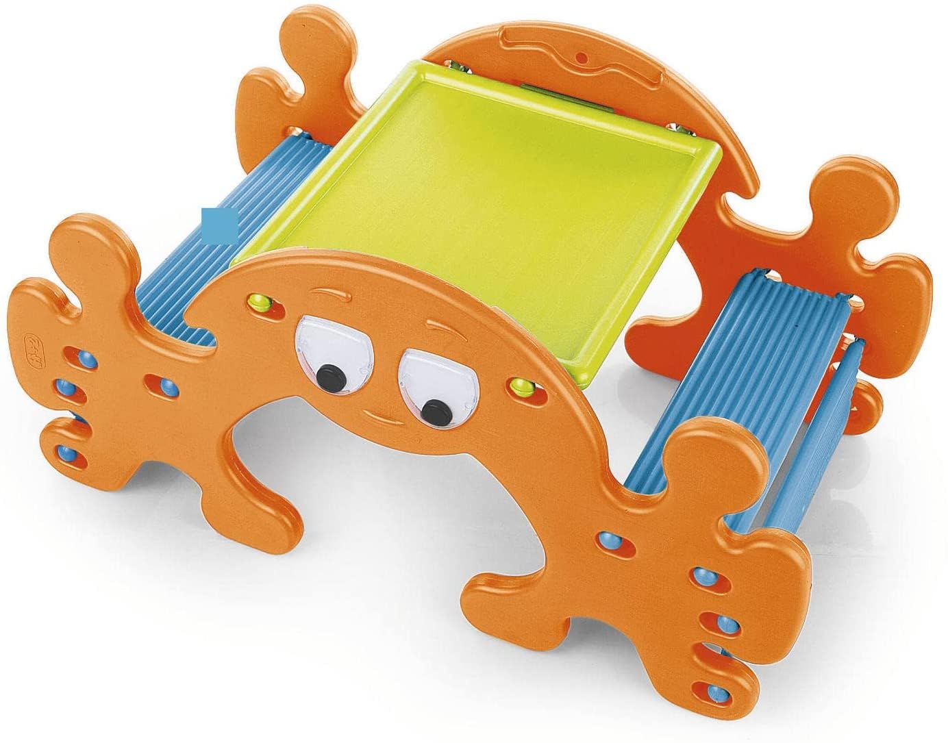 Feber Geist Picknicktisch Kindertisch – Famosa 800010242: Kindertisch mit integrierten Bänken. Zum Essen und Spielen draußen.