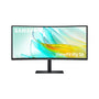 Samsung ViewFinity S65UC Curved Monitor - 34 Zoll UWQHD. Schwarzer, gekrümmter UWQHD-Bildschirm für immersive Ansichten und effektives Multitasking.