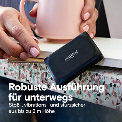 Crucial X9 externe SSD 1TB – 1050MB/s Lesegeschwindigkeit