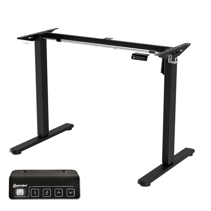 ERGOMAKER Höhenverstellbares Schreibtischgestell Elektrisch – Schwarz