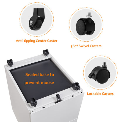 Rollcontainer Büro Aktenschrank – 3 Schubladen abschliessbar