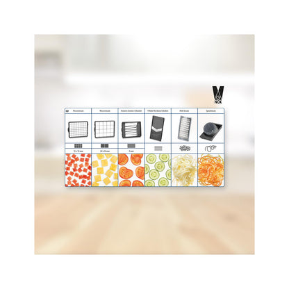 Nicer Dicer Chef Gemüseschneider 15-teilig – Küchenhelfer Set