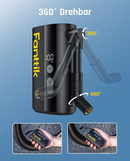 Fanttik X9 Ace Mini Fahrradpumpe Akku Kompressor 10,3 Bar