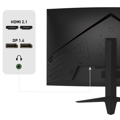ODYS XP32 PRO-X Curved Gaming Monitor 32 Zoll WQHD 180 Hz