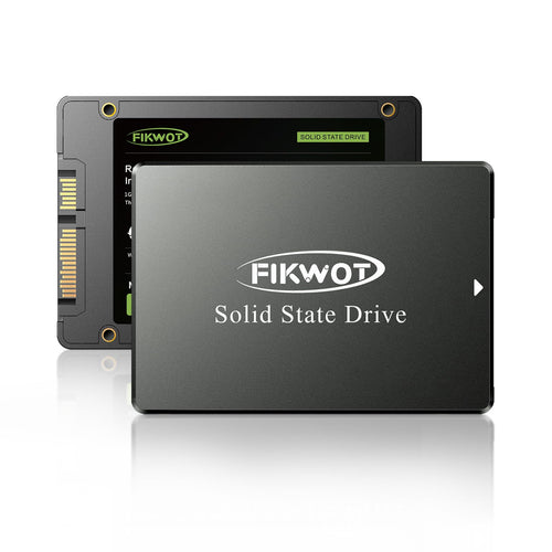 Fikwot FS810 Internes Solid State Drive - 4TB 2.5 Zoll SATA III. Schwarzes, flaches Gehäuse als schneller interner Datenspeicher.