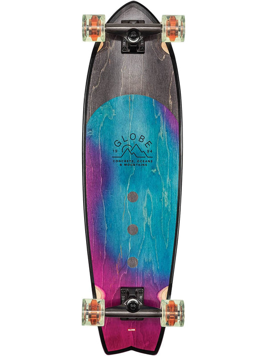 Globe Chromantic Cruiserboard, 33 Zoll, Washed Aqua. Zum Cruisen und Carven, ideal für entspanntes Fahren in Stadt & Strand.