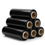 Beste-Folie Stretchfolie schwarz blickdicht 23 µm 500 mm 6 Rollen – LLDPE-Handfolie zur Palettensicherung