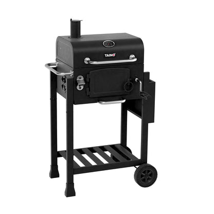 TAINO HERO Smoker klein Holzkohlegrill mit klappbarem Seitentisch