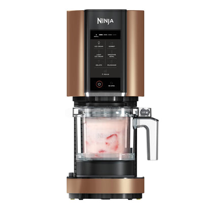 Ninja CREAMi Frozen Dessert Maker NC300EUCP - Schwarz/Kupfer. Standgerät. Erzeugt gefrorene Desserts: Eis, Sorbet & Shakes