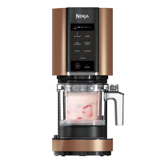 Ninja CREAMi Frozen Dessert Maker NC300EUCP - Schwarz/Kupfer. Standgerät. Erzeugt gefrorene Desserts: Eis, Sorbet & Shakes