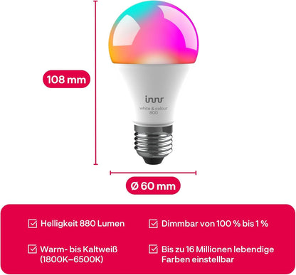 innr RB 282 C-4 Zigbee E27 Smart Lampe White & Color, 4er-Set