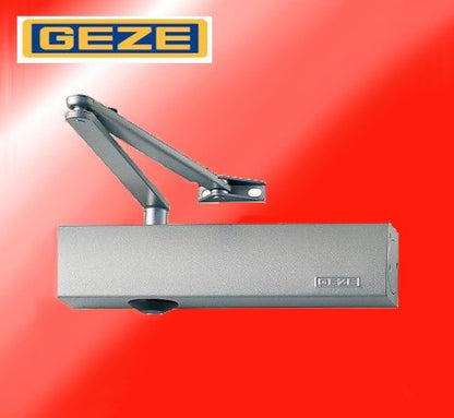 GEZE TS4000 Türschliesser - Silber, Gestänge und Montageplatte