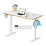 FLEXISPOT Kinderschreibtisch elektrisch höhenverstellbar, 110 x 52 cm mit LED-Höhenanzeige und Getränkehalter
