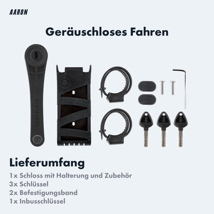 AARON Faltschloss Stufe 18 – Hochsicherheits-Fahrradschloss