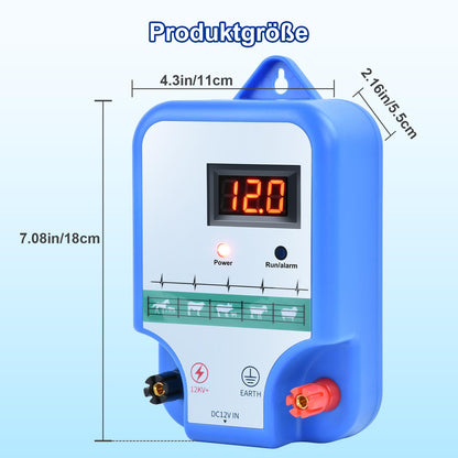 YYYuYong Weidezaungerät Elektrisch - 15KM Reichweite, 230V/12V