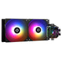 Thermalright AQUA ELITE 240 V3 AIO CPU-Wasserkühlung mit schwarzem 240-mm-Radiator und zwei 120-mm-ARGB-Lüftern