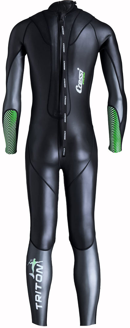 Cressi Triton Man All In One Schwimm-Neoprenanzug 1.5mm Schwarz/Fluogrün XL