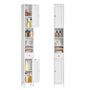 VASAGLE Badezimmerschrank BBC765W01, hoch, schmal, wolkenweiss