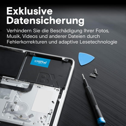 Crucial BX500 SATA SSD 2TB - Interne 2.5 Zoll für PC & Laptop