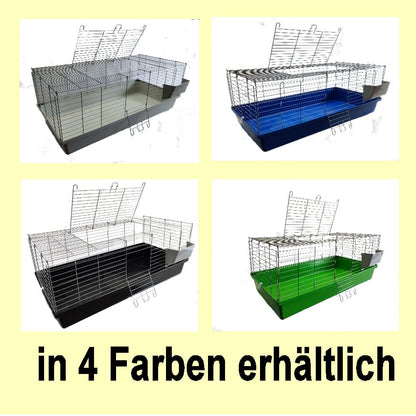 Tierwelt Kaninchen Meerschweinchen Stall 1.20m – Grau Neu