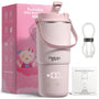 Fletop Flaschenwärmer Baby mit Akku für unterwegs, 120 W, Innenbehälter aus 316-Edelstahl