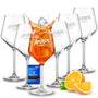 Maxito Aperol Gläser Set 400 ml, 6 Stück, mit Gravur, Cocktailgläser aus Glas