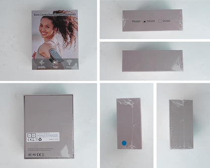 SANOTO Knochenschall Kopfhörer DG08-H, Open-Ear Bluetooth 5.3 Sport