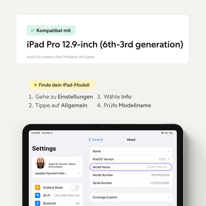 Paperlike 3 Displayschutzfolie für iPad Pro 12.9 Zoll, 2 Stück